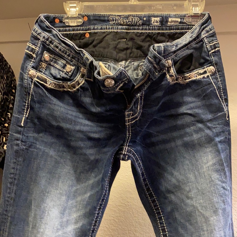 MissMe Jeans size 28 mid rise easy boot